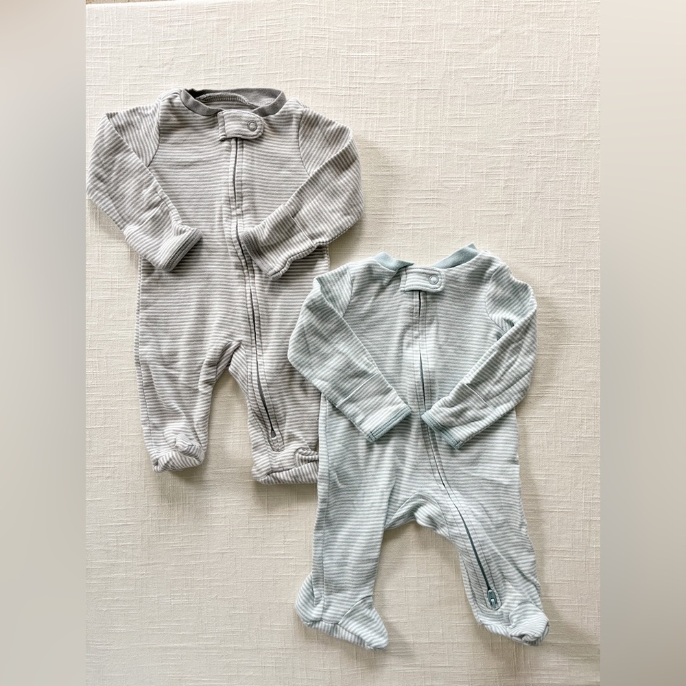 Carters Newborn NB baby boy Footies Sleepers